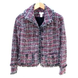 COPY 🇺🇦 Chico's Tweed Jacket Size 3 New Trendy
